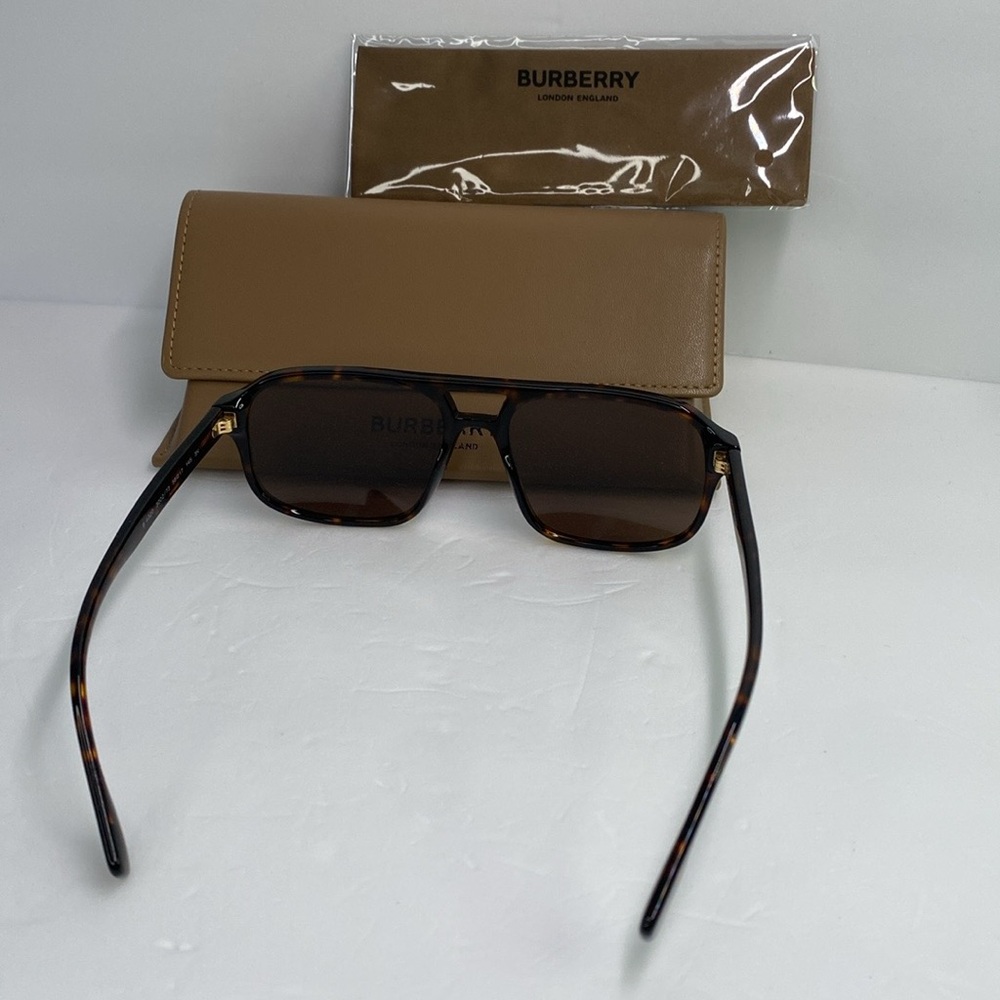 New Authentic Burberry Foxcote BE4302 300273 56 - Dark Havana Sunglasses - Picture 8 of 12